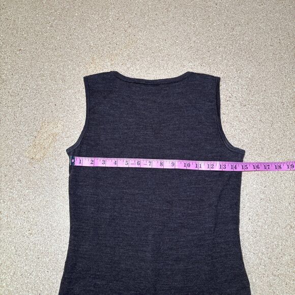 Ann Taylor Size S Wool Brown Vest Women Sweater Stylish Cut D1 - Picture 5 of 6